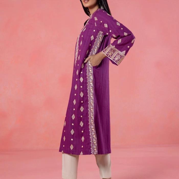 Sapphire original fully embroidered shirt /kurta 1