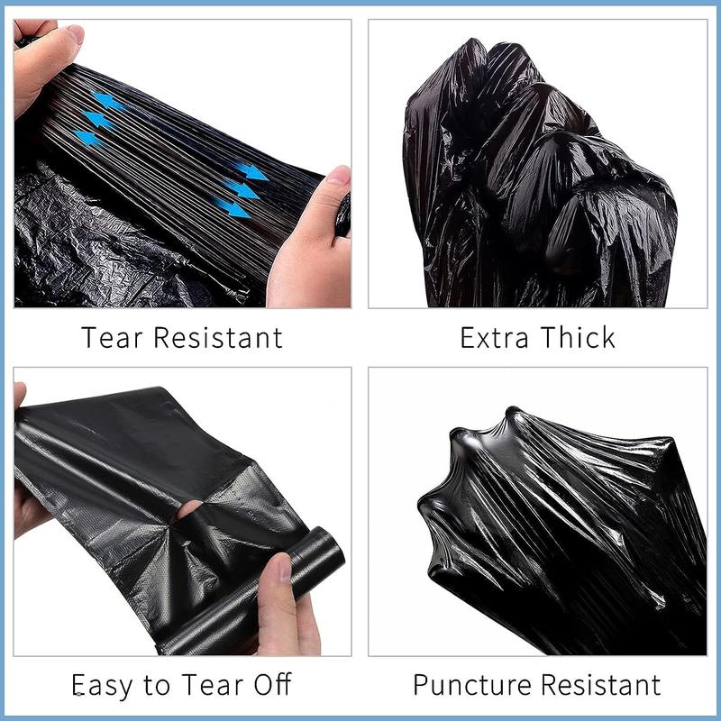200 Heavy Duty Refuse Sack | Black | 72x85 cm | 75 L | Kitchen Bin Liners | Bin Liner | Bin Bags | Strong Waste Bags | Dustbin Bags Household Plastic Room 3