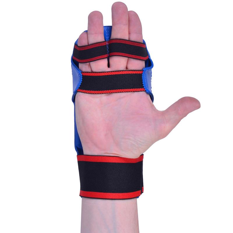 MAR | Blue Karate Mitts with Flexible Wrists, Karate Gloves for Martial Arts Fighting, Sparring & Training Gloves, MMA Gloves, Foam Padding Semi-Contact Gloves, Mixed Martial Arts Gloves 5