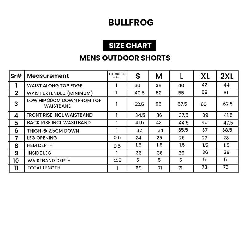 Product Introduction of BullFrog Men’s Outdoor Cargo Shorts Combat Multi-Pocket Lightweight Breathable Casual Jogger Bottoms (S-XXL) 3