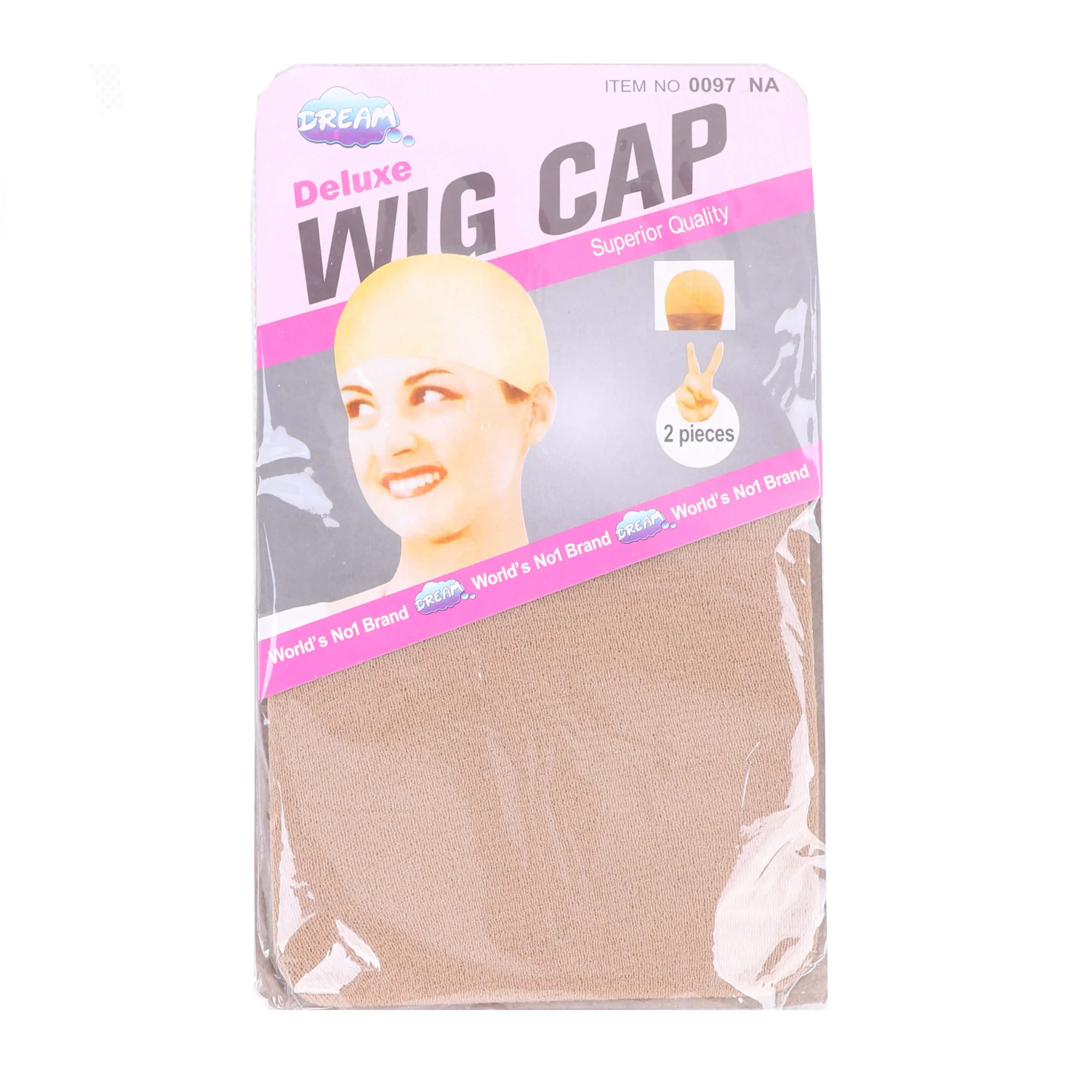 1 Pack (2 Pcs) Stocking Wig Caps, Light Brown Stocking Caps For Wigs