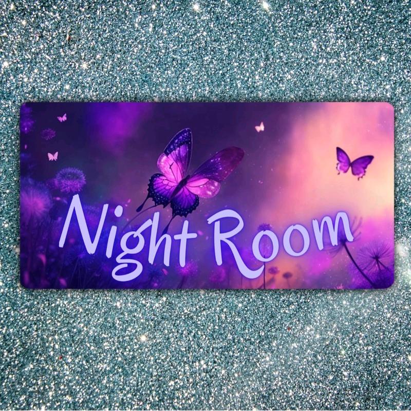 Room Sign Bedroom Accessories, Custom Name Plaque, Metal Aluminium Door Sign for Boys & Girls Room, Gift for Boyfriend Text, Girlfriend Letters, Message - Kids Room, Nursery, Brother, Sister Christmas Gifts, Home Decor Poster Print Set Waterproof 6