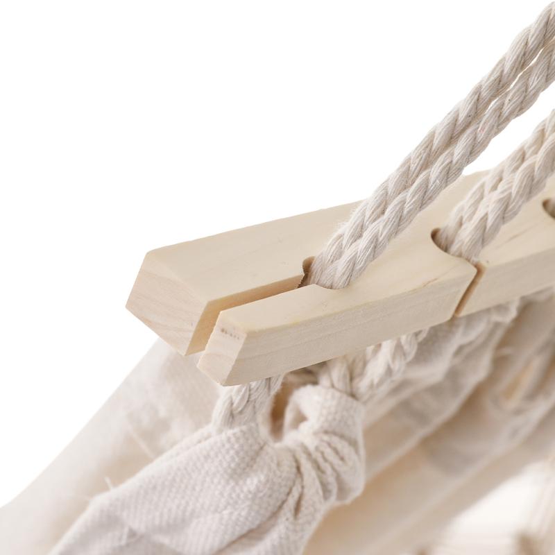 Lifeideas Camping Hanging Canvas Hammock with Balance Spread Bar 6