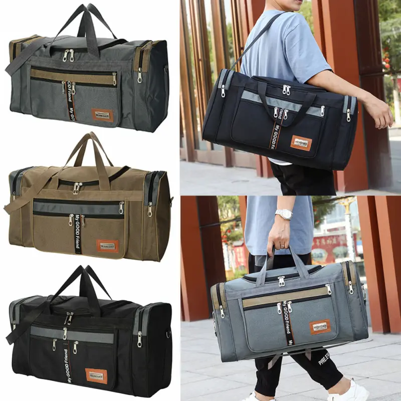 Men Extra Large Big Sports Gym Holdall Bag Travel Work Cabin Barrel Bag NEW 7