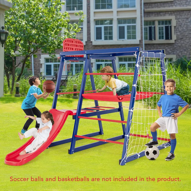 COSTWAY 7 In 1 Kids Jungle Gym Set for Toddlers Ages 3-7 7
