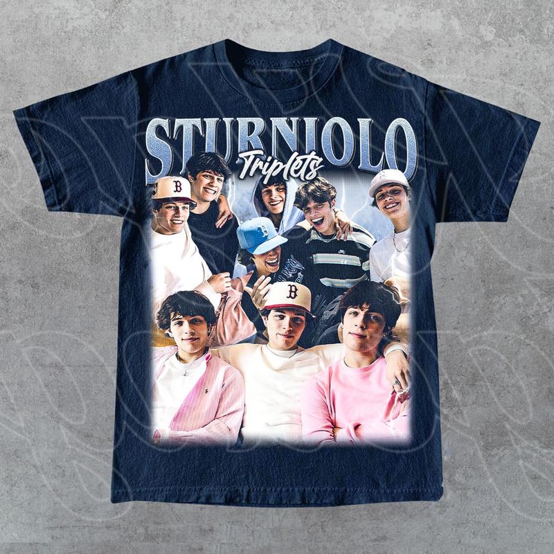 Sturniolo Triplets Vintage Shirt, Gift For Woman and Man Unisex T-Shirt, Bootleg Graphic Tee, All Weather Clothing, Cotton Pullover, Size Available Up To 3XL 2