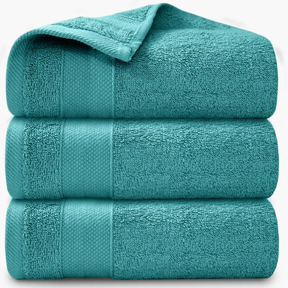 Premium Quality Pack of 3 Bath Towels Extra Large Quick Dry, Highly Absorbent Large Towel Set Cozy