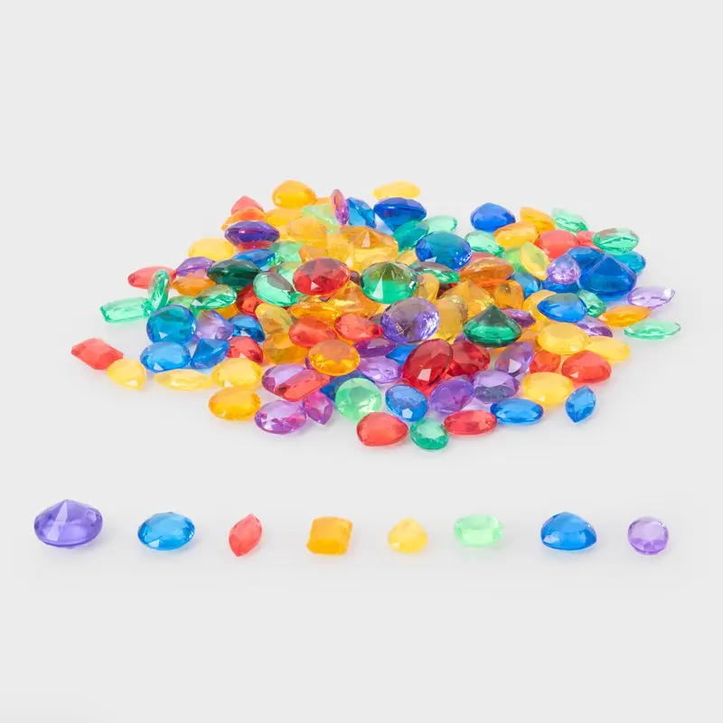 Translucent Colour Jewels - Pk144 0