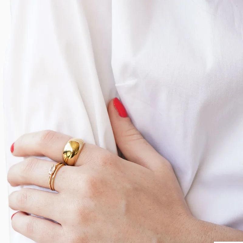 Stackable Solid Ring for Women - Fashion Accessory 3