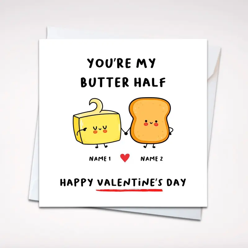Valentine’s funny card, pun card, anniversary card, birthday card 1