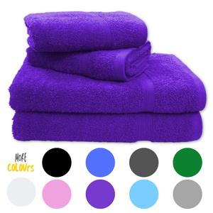 UK HOME SHOP - Towels Bale Set - 2x Hand Towels (50cm X 85cm + 2x Bath Towels (70cm X 135cm)- Soft Cotton Long Lasting - Bathroom 4pc Towel set