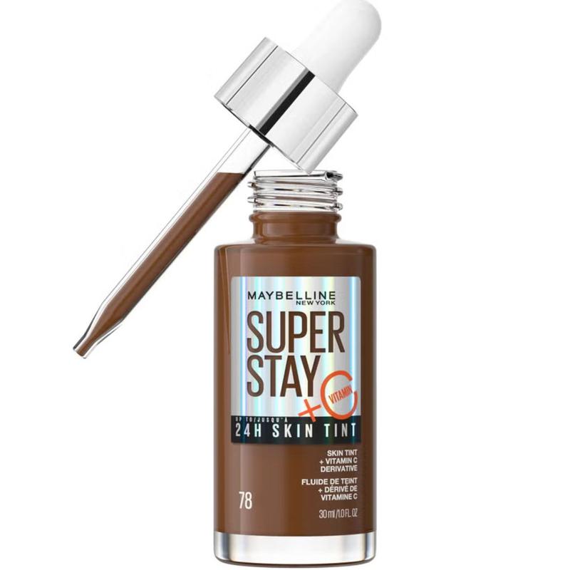 Maybelline Super Stay up to 24H Skin Tint Foundation + Vitamin C Concealer Coverage Makeup Brightening Flawless Sensitive 1