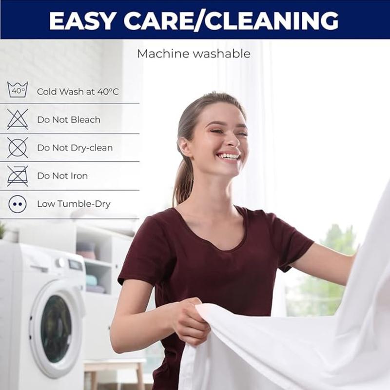Zipped Mattress Protector Encasement Anti Bed Bug Mattress Cover All Sizes Breathable Washable 6