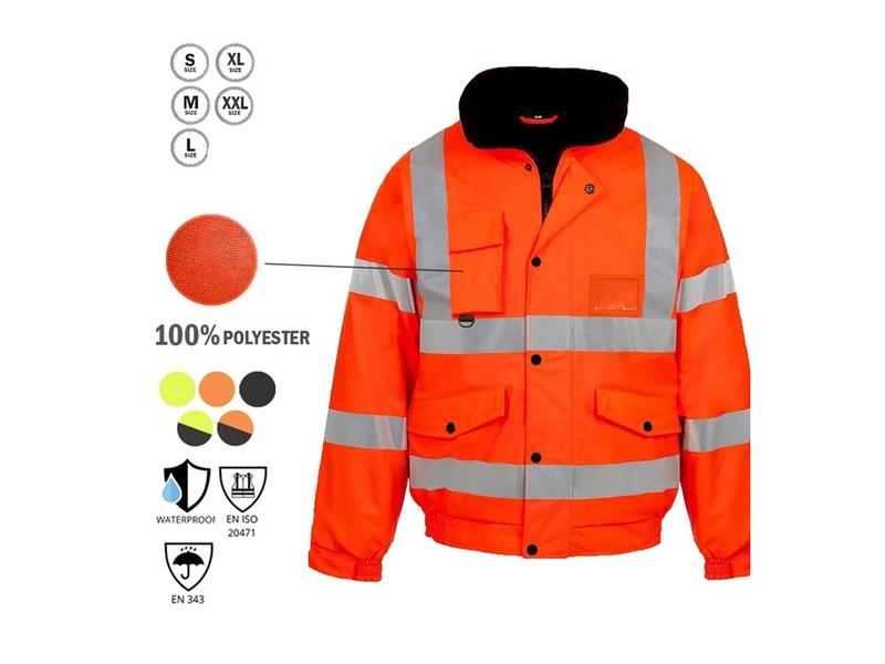 Water-Resistant Parka & Bomber Jackets + Bodywarmers | Reflective | Durable Windproof Multi-Purpose Jackets Menswear Coats Outdoor Padded Outdoor 4