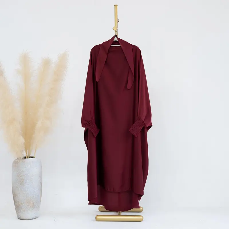 HS0720 Large Swing Solid Color Robe Children's Dress 2