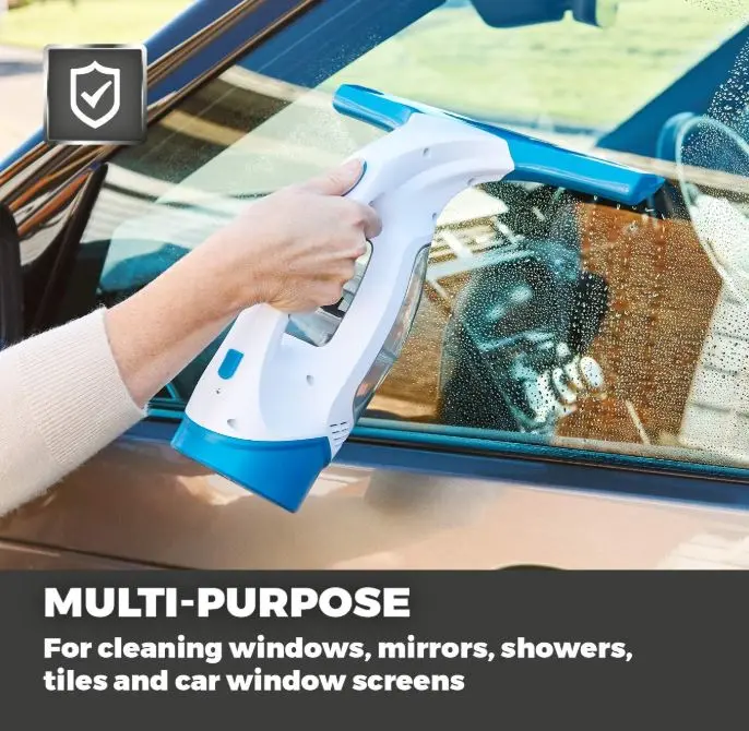 Cordless Window Cleaner with Rechargeable Battery, 150 ml Water Tank, 20 W, Cool Blue - Household Appliance 2