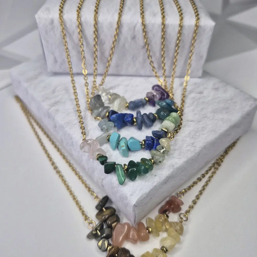 Natural Quartz Gemstone Necklaces