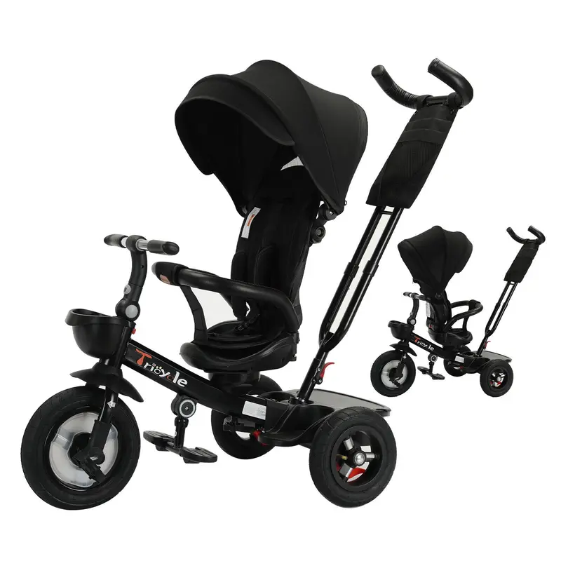 Ubravoo Baby Stroller Tricycle Ride Bike , 360 Degree Rotation Sitting & Lying,Celerity Disassembly & Assembly,1-5 Years 6