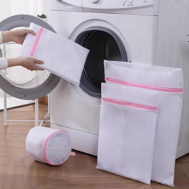 Zippered Mesh Laundry Bags for Washing Clothes, Socks, and Lingerie Multi-functional Durable Rectangle Apparel Wash Bags Accessories 2