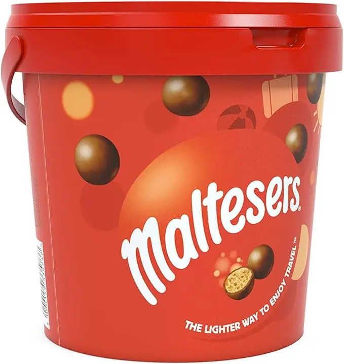 Premium Milk Chocolate Bucket, 440g – Indulge in Rich, Creamy, and Smooth Chocolate Bliss in a Generous, Convenient Size Snack Bonbon