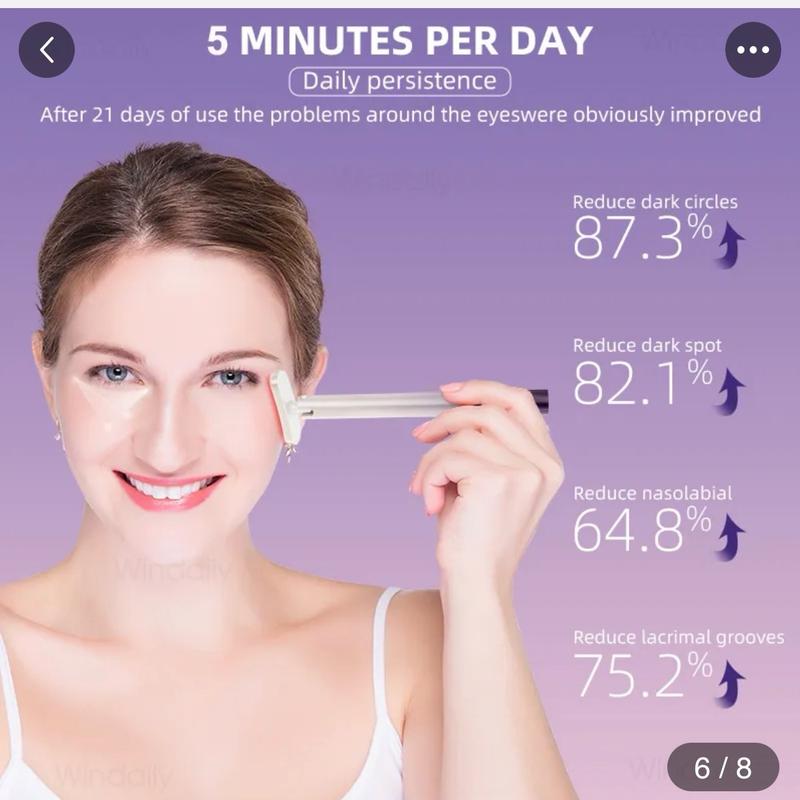 4 in 1 Facial Wand EMS Microcurrent Vibration Warm Red Light Face Lifting Machine Skin Tightening Device Neck Eye Massager Tools 1