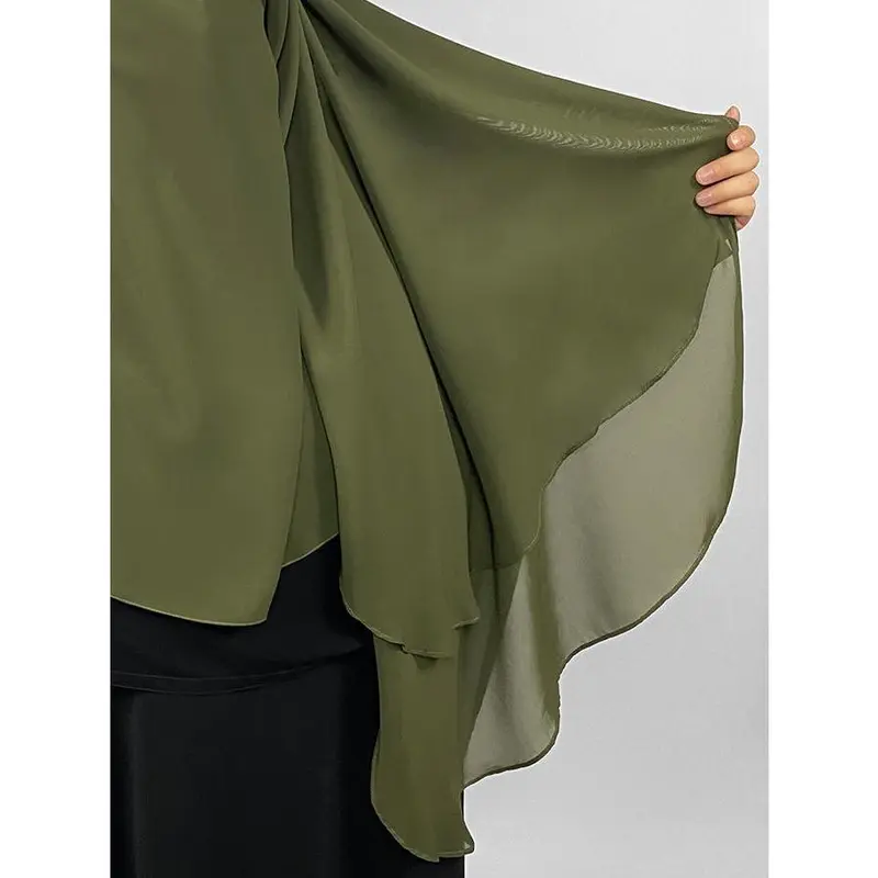 Long Rectangular 2 Layer Niqab | Eye Flap 5