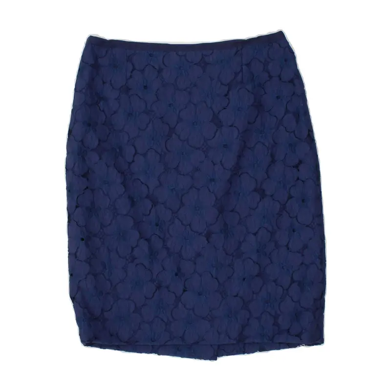 Pre-Owned Vintage LUISA SPAGNOLI Womens 2 Button 2 Piece Skirt Set IT 44 Medium W28  Blue 4