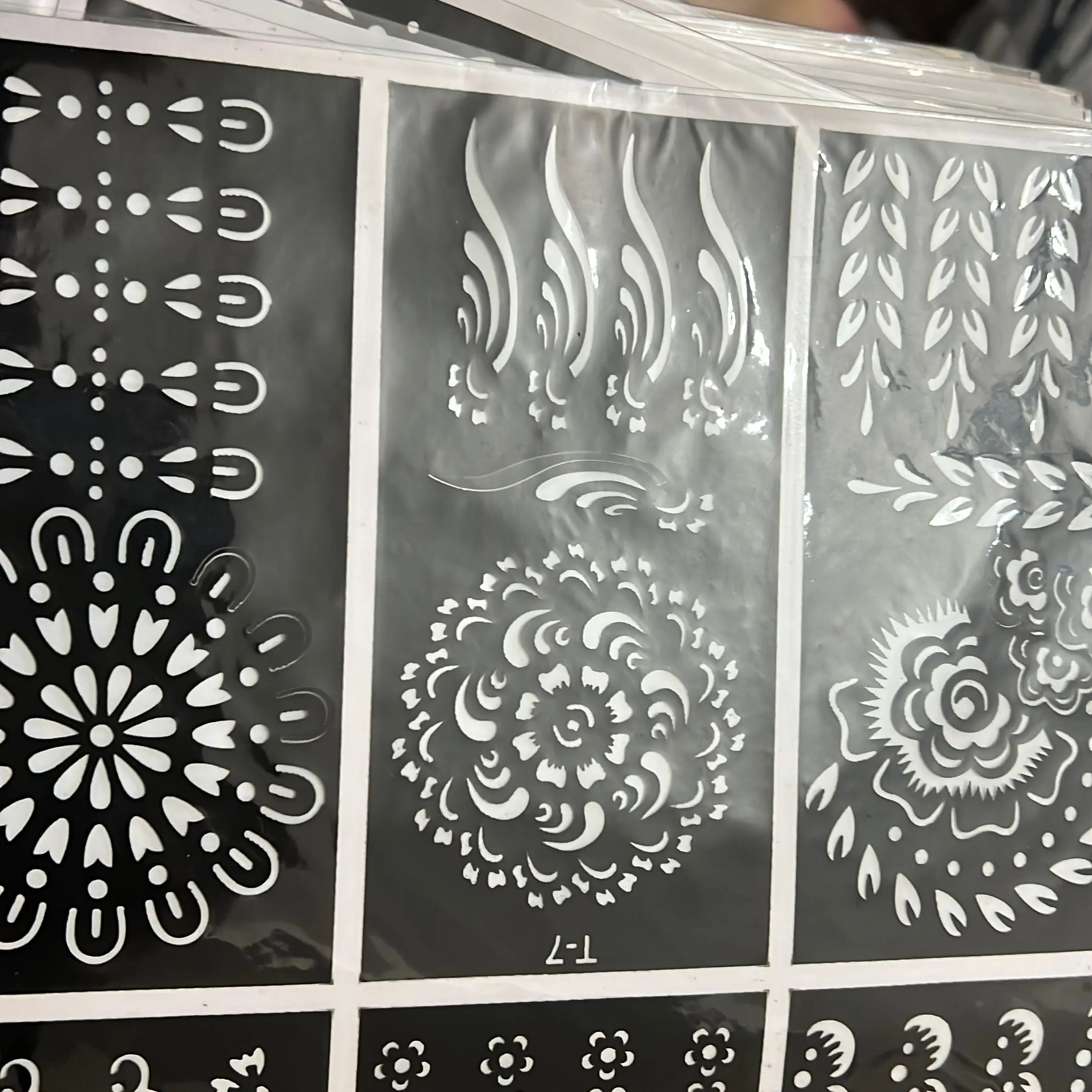 Henna tattoo sticker stencil