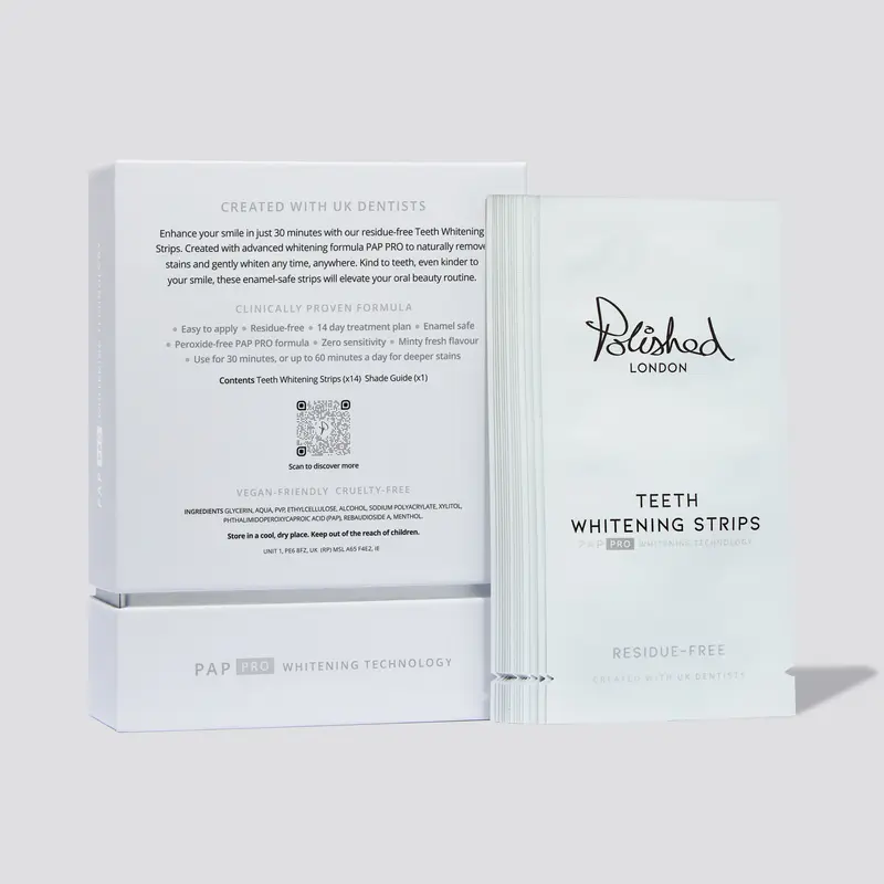 Polished London Teeth Whitening Bundle Set with Hyaluronic and Menthol for Sensitive Teeth Oral Gentle Peroxide Daily Powder viral teeth  whitening non  peroxide home easy whitener hydroxy apatite 7