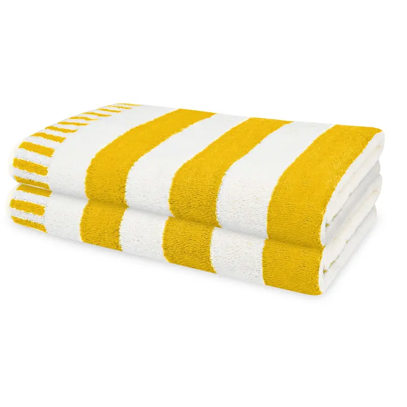 Weave Essentials 2 Pc Cabana Large Bath Sheet Towels Beach Towels - 80x160cm, 100% Combed Cotton, Luxury Beach Towels for Adults, Lightweight & High Absorbent, Suitable as Bath Sheet & Shower Towel Multicolor 0