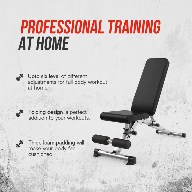 STRONGWAY Adjustable 6 in 1 Dumbbell Barbell Kettlebell Push Up Set - 20KG, 30KG and 40KG SETS with Adjustable Weight Bench 6