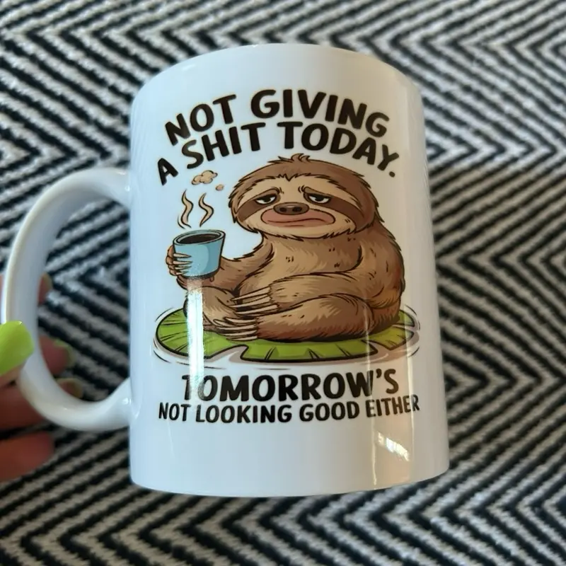 Funny Sloth Mug - Perfect for Coffee and Tea ceramic mugs