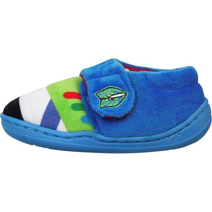 Boys Girls Toy Story Slippers Toddler Self Fastening Woody Buzz Lightyear UK Shoe Size 6 - 12 2