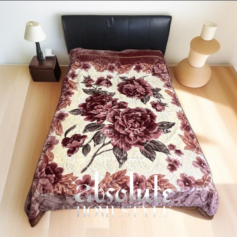 2Ply Reversible 6k Heavy Blanket Soft Thick Cloudy Faux Fur Mink Blanket Throw Bedspread 5