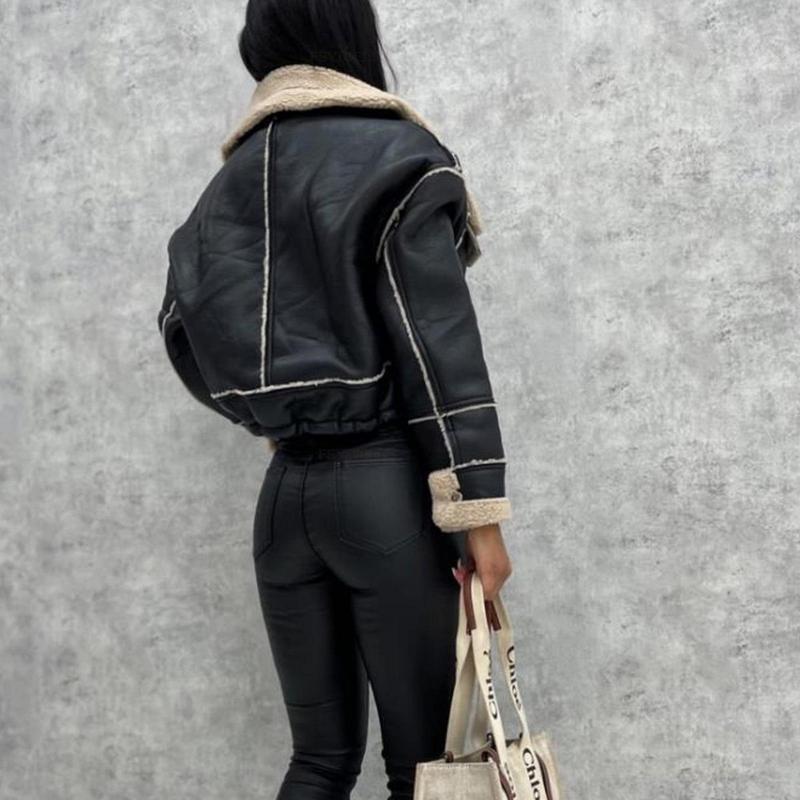 [2024]Autumn and winter  zipper thick coat warm fashion with the same popular coat 1