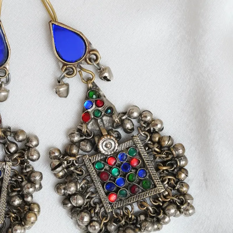 Afghan Earring Jewelry - Traditional Handmade Design 3