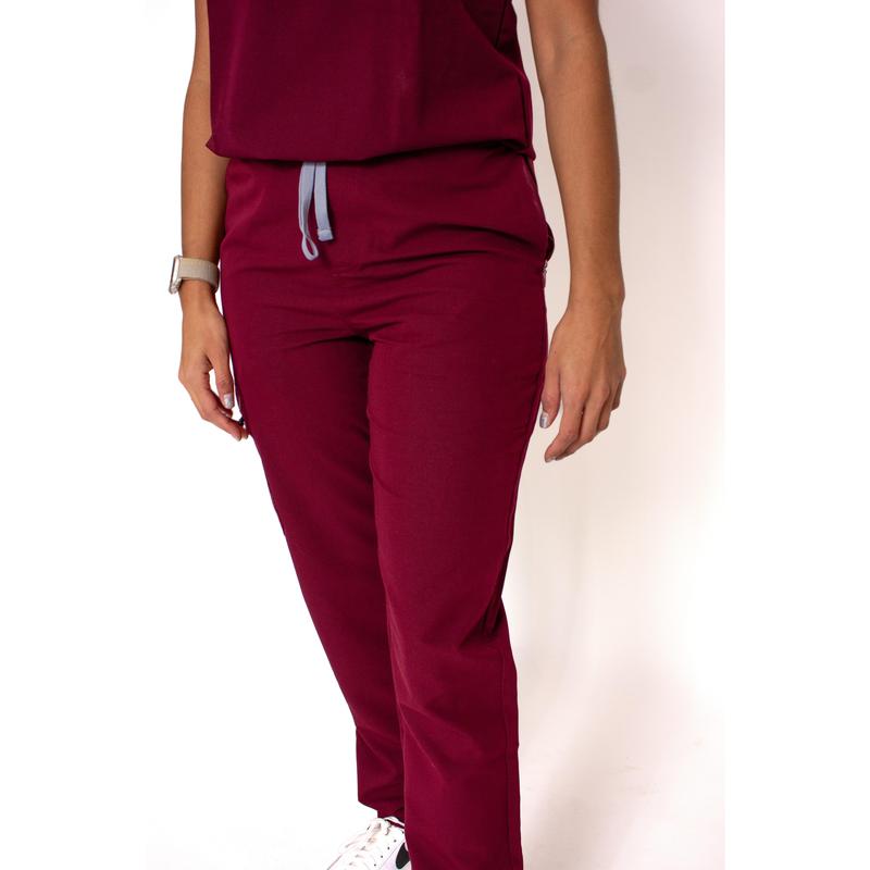 Primus Womens Burgundy Scrub Trousers 1