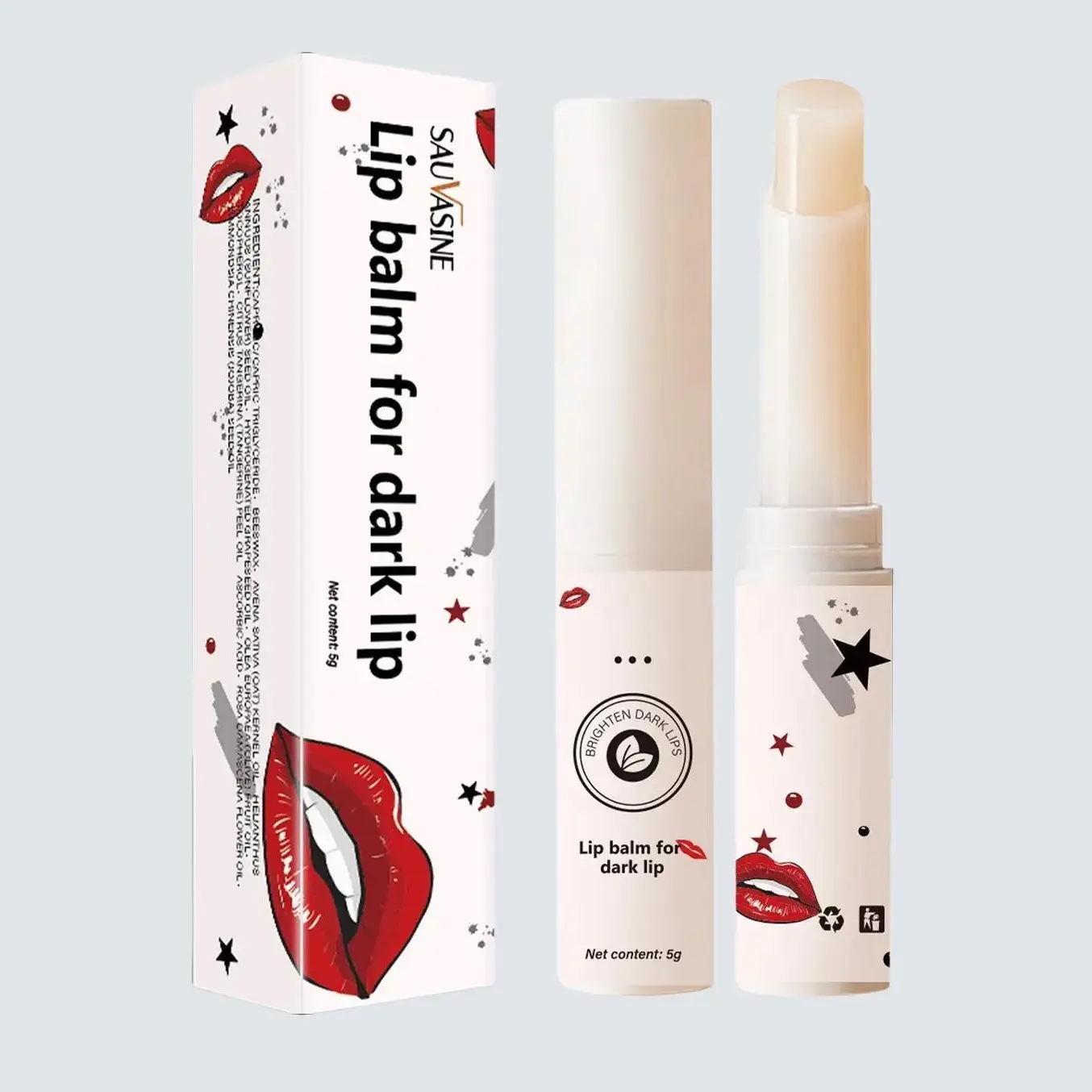 Moisturizing Lip Balm for Dark Lips - Lightening Lip Glossy Oil Hydrating Lip Care - Moisturizer Jojoba Comfort Nourishing Moisture