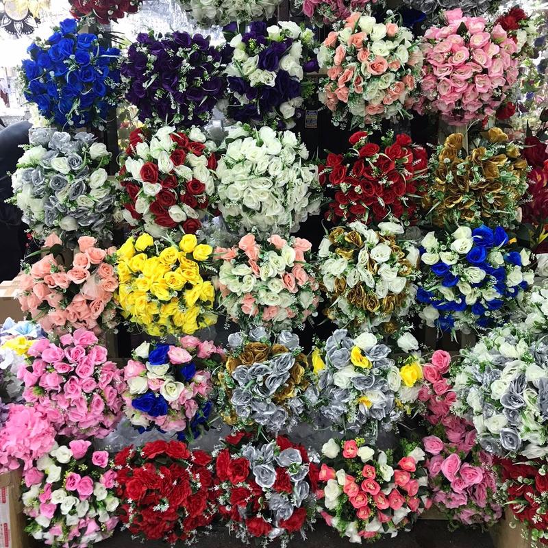 Decorative Flowers Single bunch of 24 flowers for home wedding or cemetery loads of colours 1