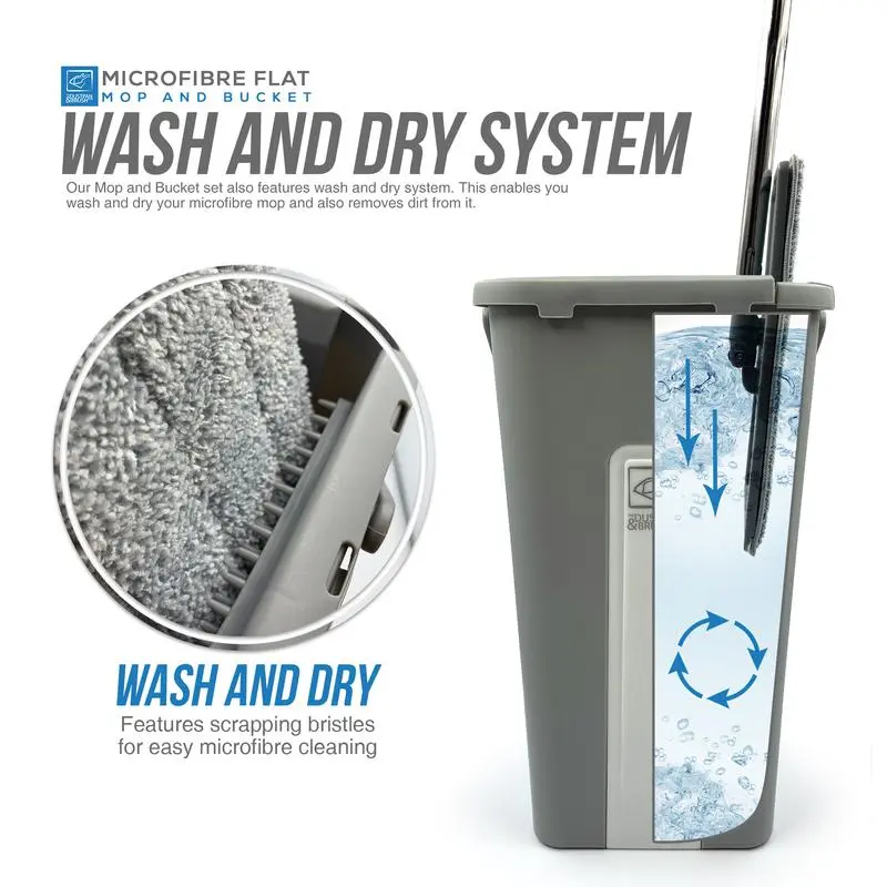 Magic Mop and Bucket Set - Self Wringing Viral Mop 6