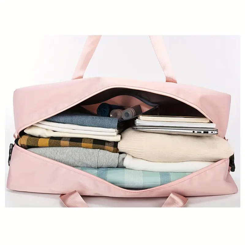 Women's Fashionable Travel Tote Bag, Dry & Wet Separation Gym Workout Bag, Large Capacity Travel Bag, Multifunctional Stylish Luggage Organizer 4