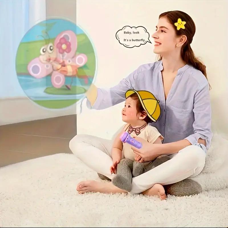 Fun Projection Flashlight with 32 Patterns and 4 Cards for Ages 3-12 #tiktok Gift for Christmas 2