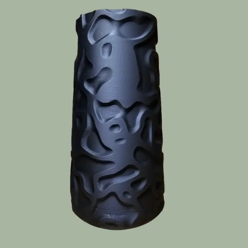 Organic Relief Vase - 3D Printed Relief Pattern Vase 1