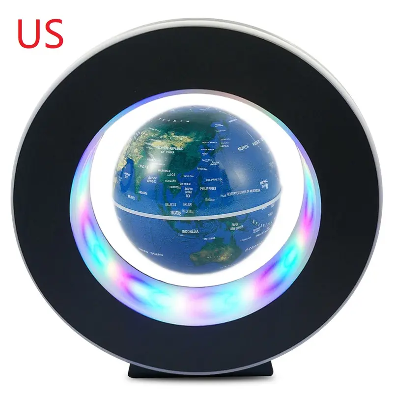 LED Rotating World Map Magnetic Levitation Globe Floating Lamp - Novelty Birthday Gift 8