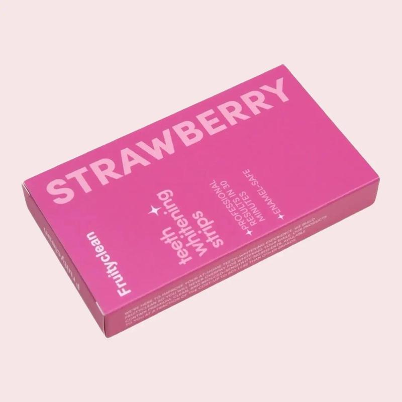 Fruity Clean Viral Teeth Whitening Strips – Achieve a whiter, brighter smile fast! Easy-to-use strips with delicious flavors. Perfect for sensitive teeth, no mess, no fuss – just amazing results in minutes 1