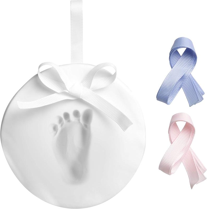 Babyprints Baby Handprint or Footprint No Bake Keepsake Ornament, Excellent Mothers Day, Christening or Baptism Gift, Gift For New Mum, 50020 0