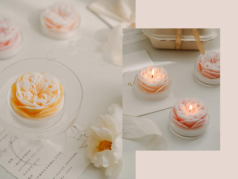 Austin Rose Candle, Scented Candles, Handmade Candles, Soy Wax Candle, Wedding Favour, Flower Candle, Birthday Gift, Mother's Day Gift 6