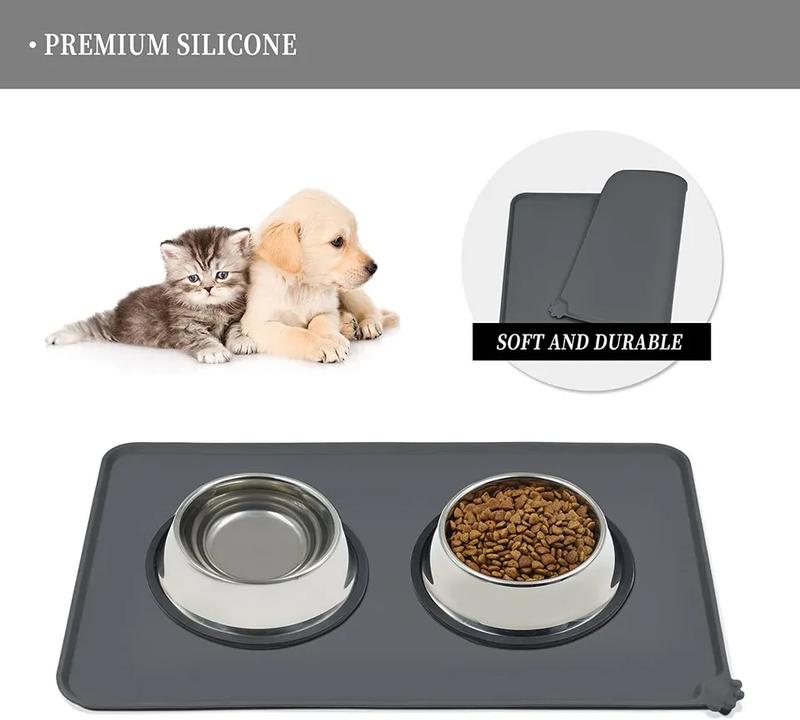 Product Introduction of Non-Slip Pet Food Mat for Bowls & Raised Feeders, Easy to Clean, 47x30cm - Versatile Use 11