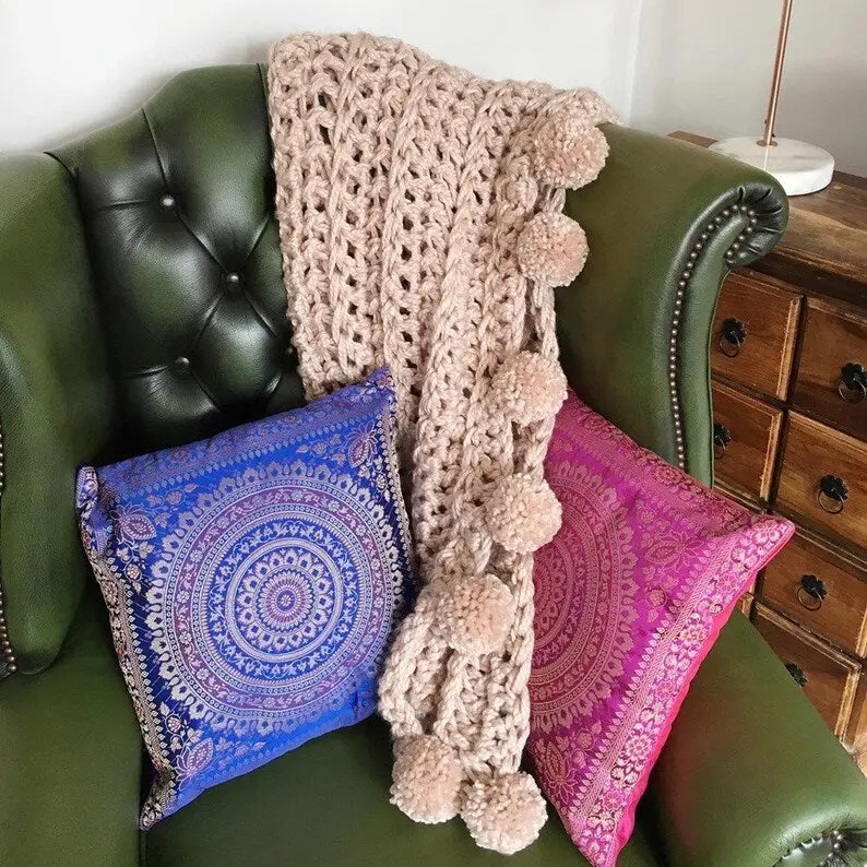Super Chunky Pom Pom Blanket Pattern