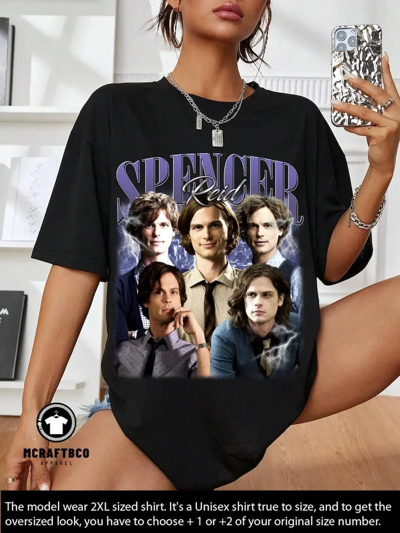 Spencer Reid T-Shirt, Limited Spencer Reid Vintage T-Shirt, Spencer Reid Gift For Women and Man Unisex T-Shirt